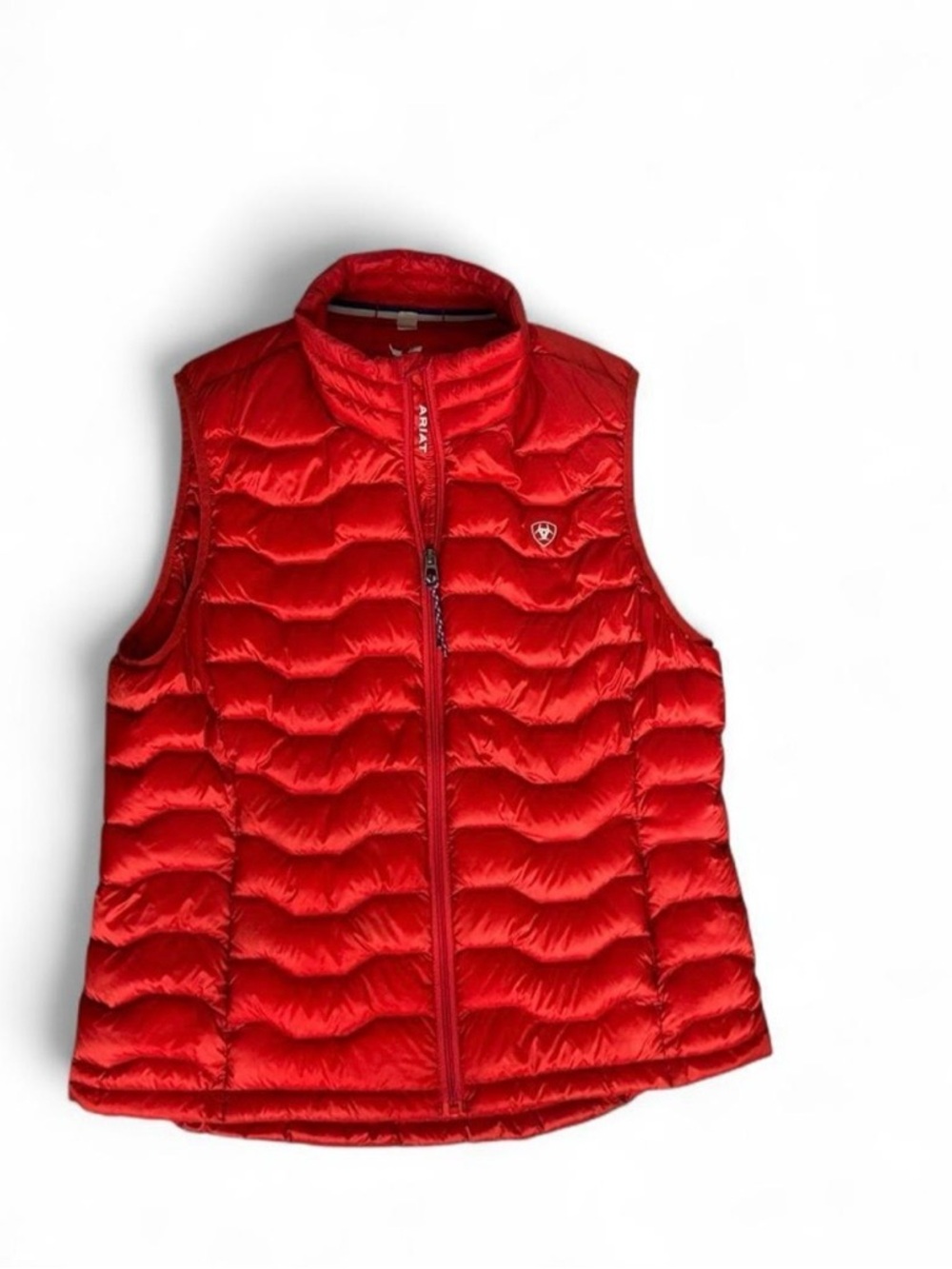Ariat Women's Red Quilted Down Vest- Large